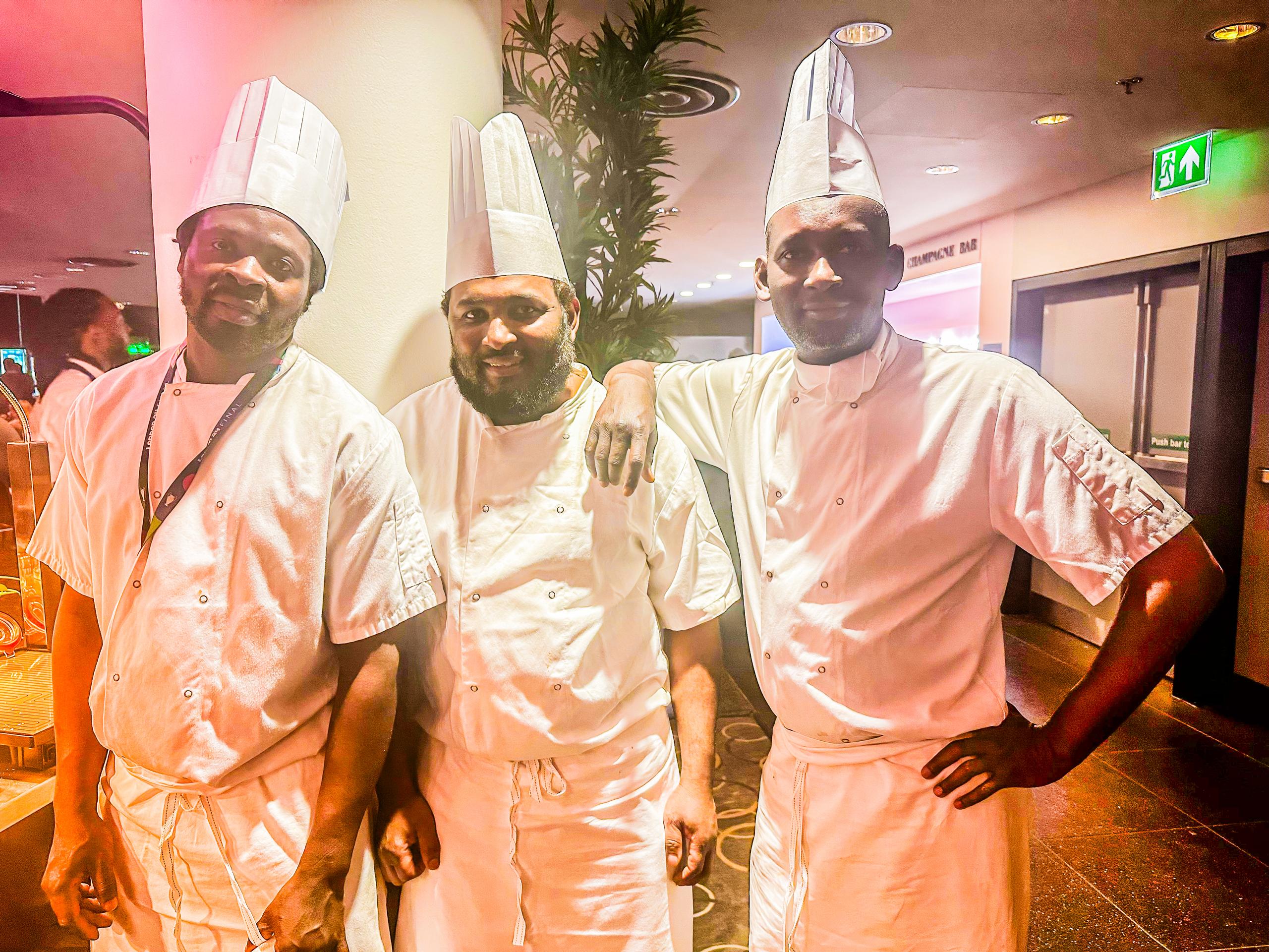 Konesco chefs at a live event