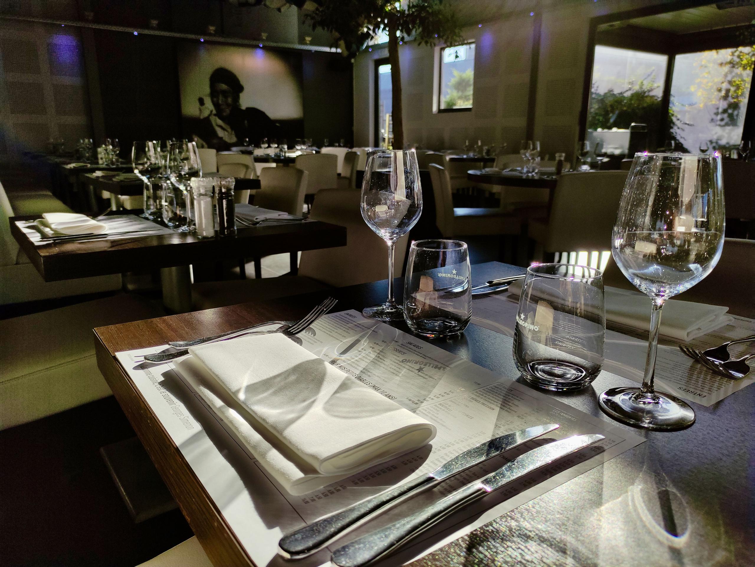 Table setting in a venue restaurant